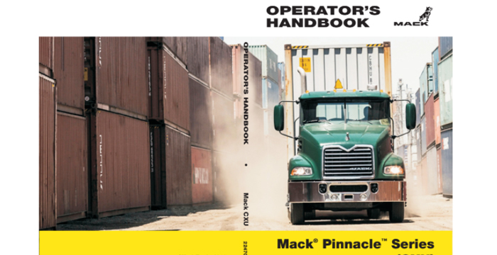 Mack Pinnacle (CXU) Operator's Manual PDF