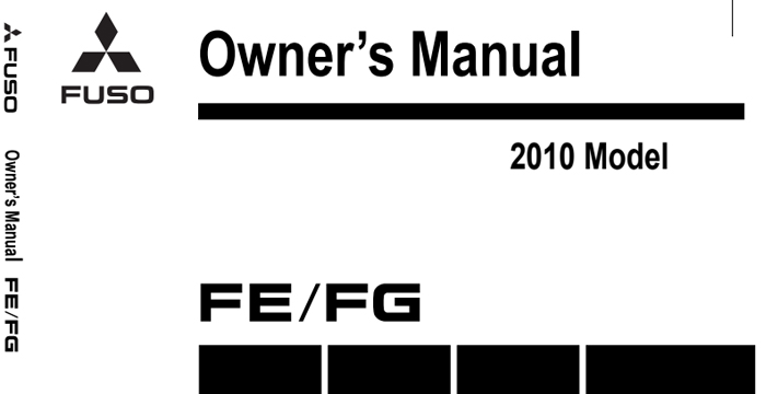 Mitsubishi Fuso FG Owner's Manual 2010
