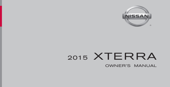 2015 Nissan Xterra Owner's manual