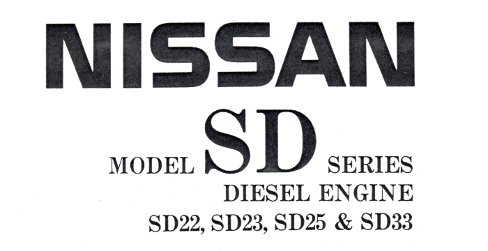 Nissan SD engine Service Manual.pdf