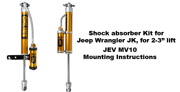 Ohlins JEV MV10 Mounting Instructions