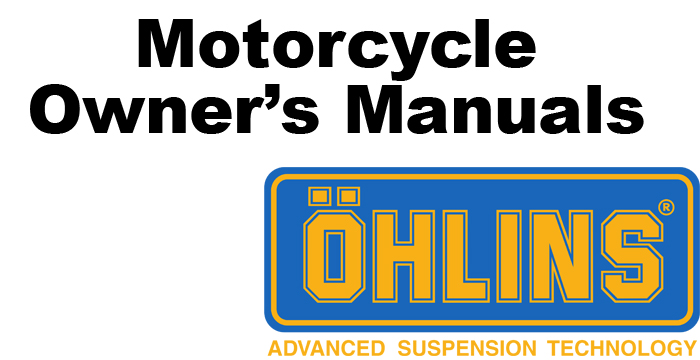 Öhlins Motorcycle Owner's Manuals