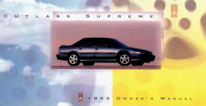 1993 Oldsmobile Cutlass Supreme User Manual