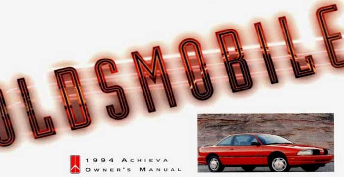 1994 Oldsmobile Achieva Owner’s Manual