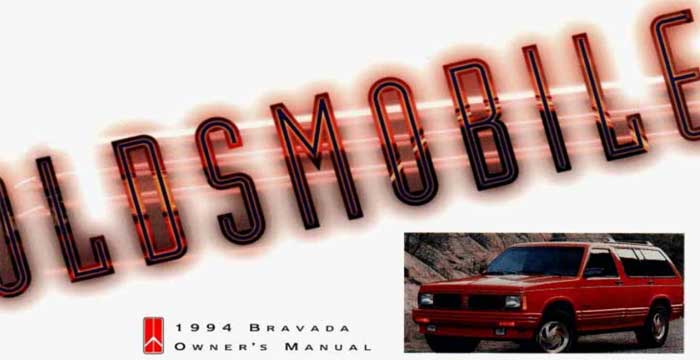 1994 Oldsmobile Bravada Owner’s Manual