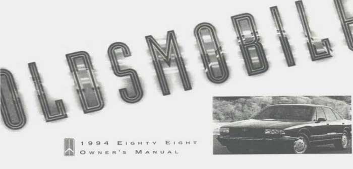 1994 Oldsmobile 88 Owner’s Manual