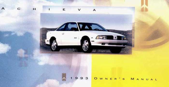 1993 Oldsmobile Achieva Owner’s Manual