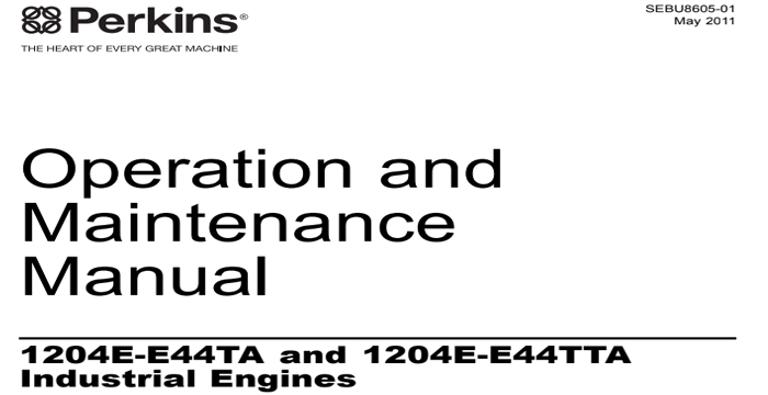 Perkins 1204E-E44TA and 1204E-E44TTA Service Manual