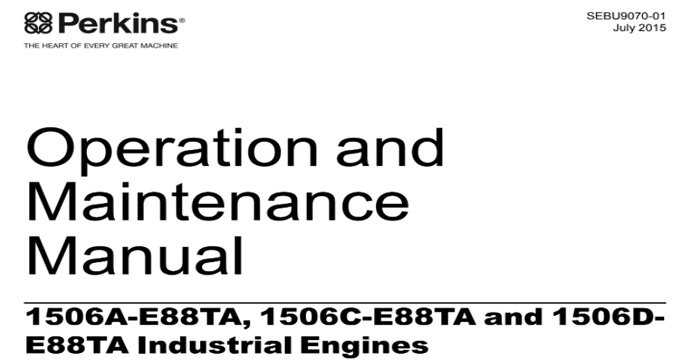 Perkins 1506A-E88TA, 1506C-E88TA, 1506DE88TA Service Manual