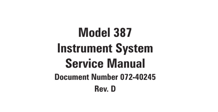 Peterbilt 387 Instrument System Service Manual