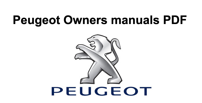Peugeot Owners Manuals PDF