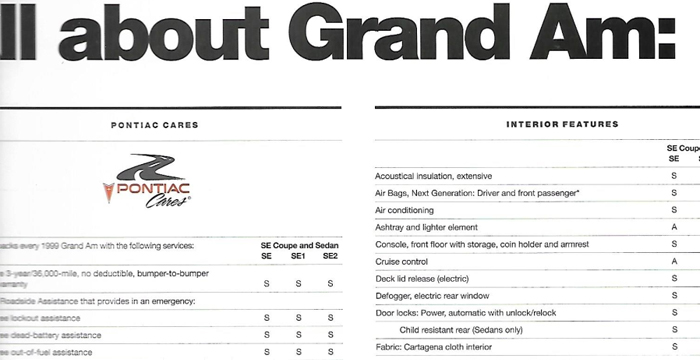 Pontiac Grand Am Owner’s and Service Manual