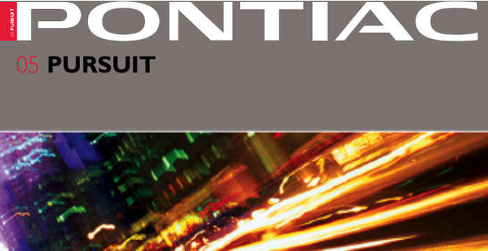 Pontiac Pursuit Owner’s and Service Manual
