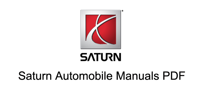 Saturn Automobile Manuals PDF