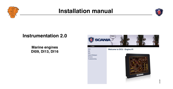 Scania DI13 Instrumentation 2.0 Installation Manual