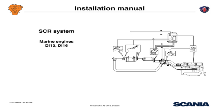 Scania DI16 SCR system Installation Manual