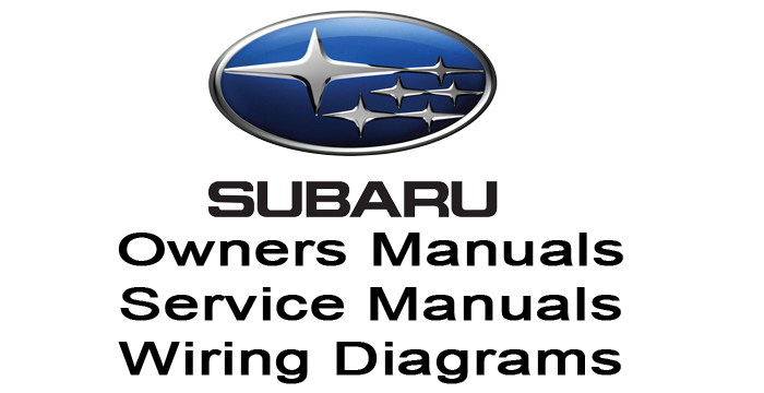 Subaru Workshop, Owner's Service Repair Manuals