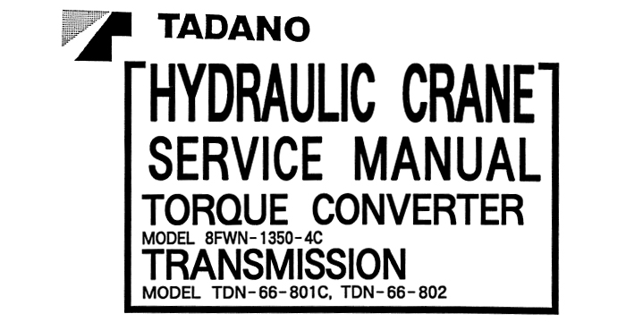 Tadano R561-Z101 Service Manual