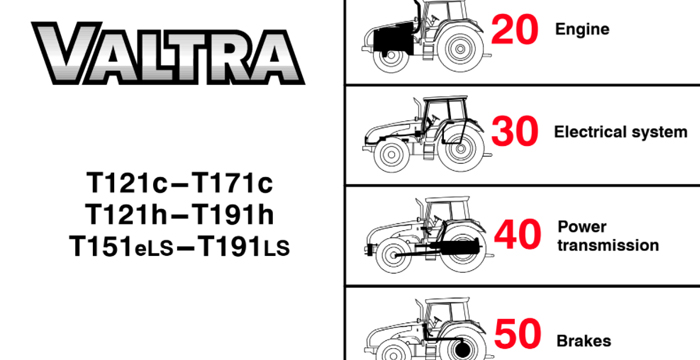 Valtra T121c-T171c, T121-T191h, T151eLS-191LS Service Manual