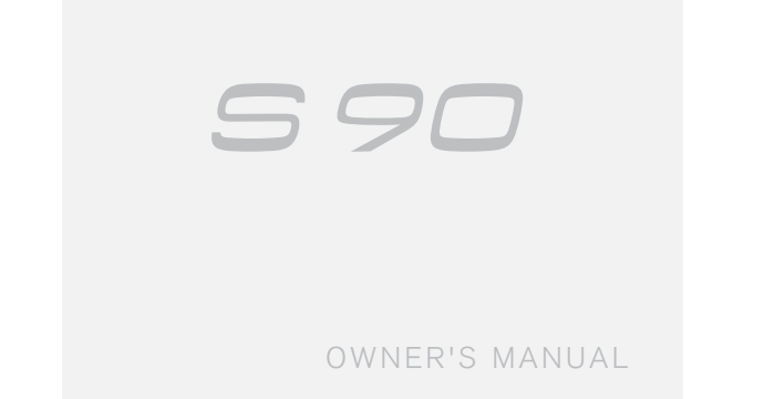 Volvo S90 Owner's Manual