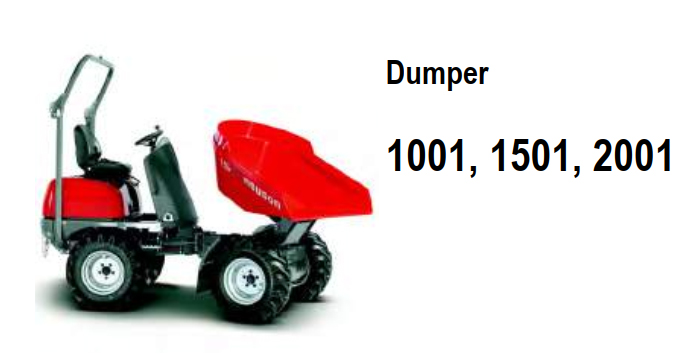 Wacker Neuson 1001 1501 2001 Dumper Operators Manual