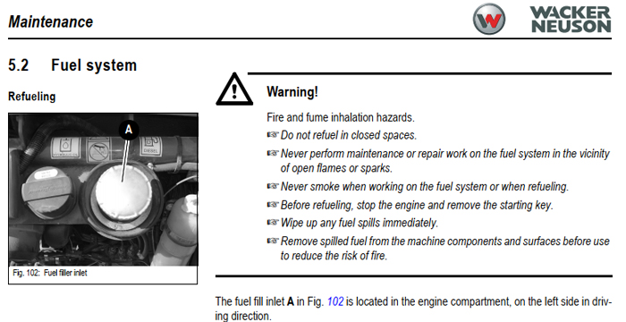 Wacker Neuson 1404 Track Excavator Maintenance Manual