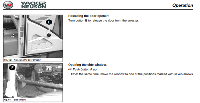 Wacker Neuson 3503 Track Excavator Operators Manual
