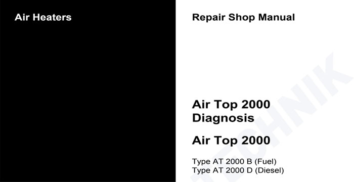 Webasto Air Top 2000S Service Manual