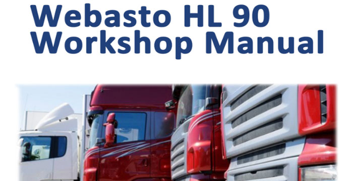Webasto HL90 Workshop Manual