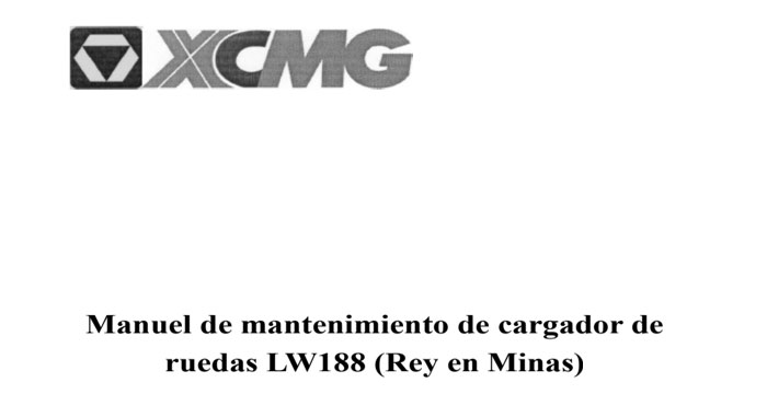 XCMG Wheel Loader LW188 Service Manual