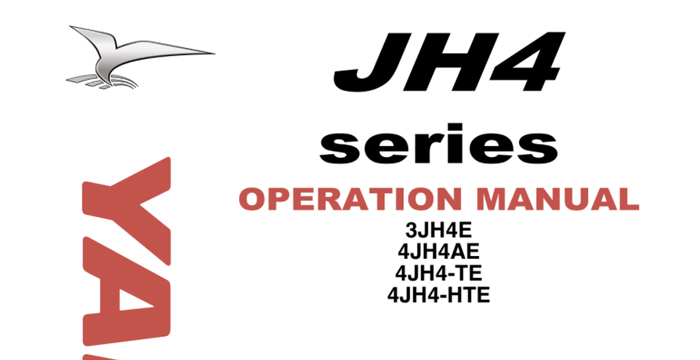 Yanmar JH4 Marine Diesel Operations Manual