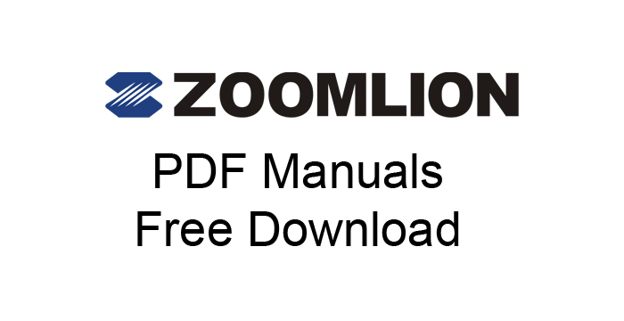 Zoomlion Cranes Manuals PDF Free Download
